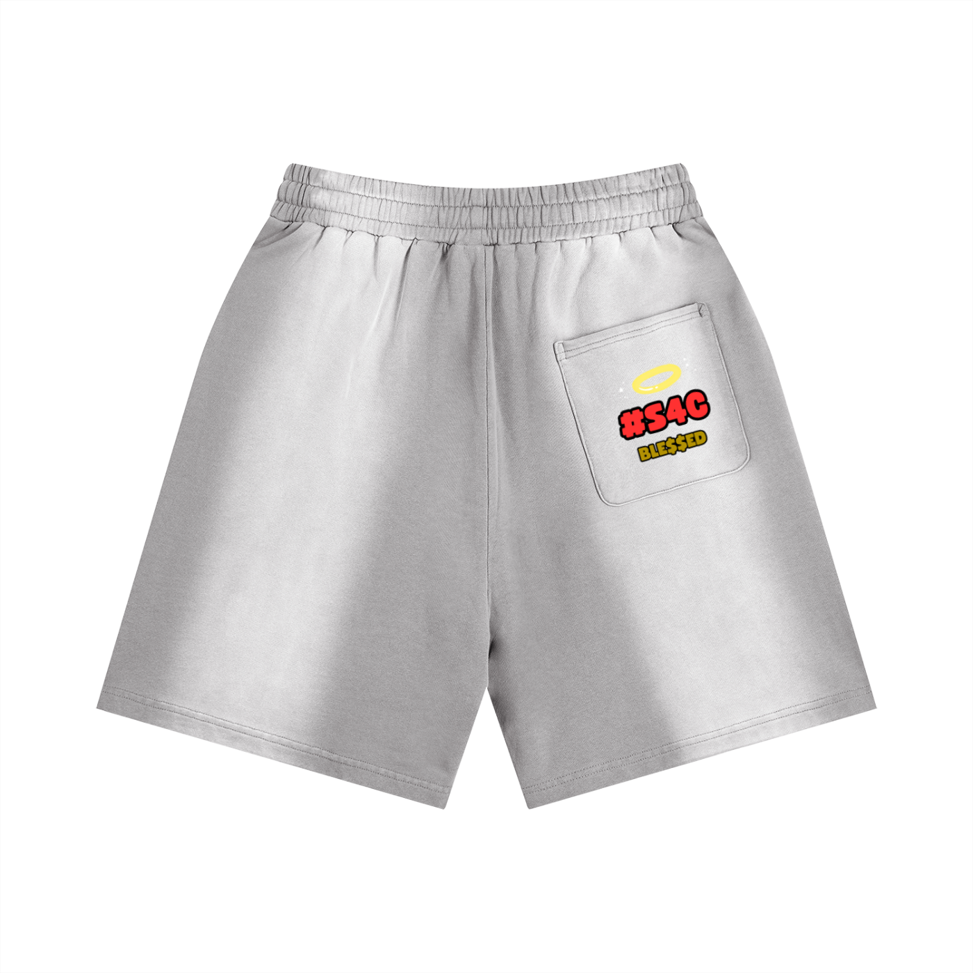 S4C ✝️ Sun Fade Distressed Shorts