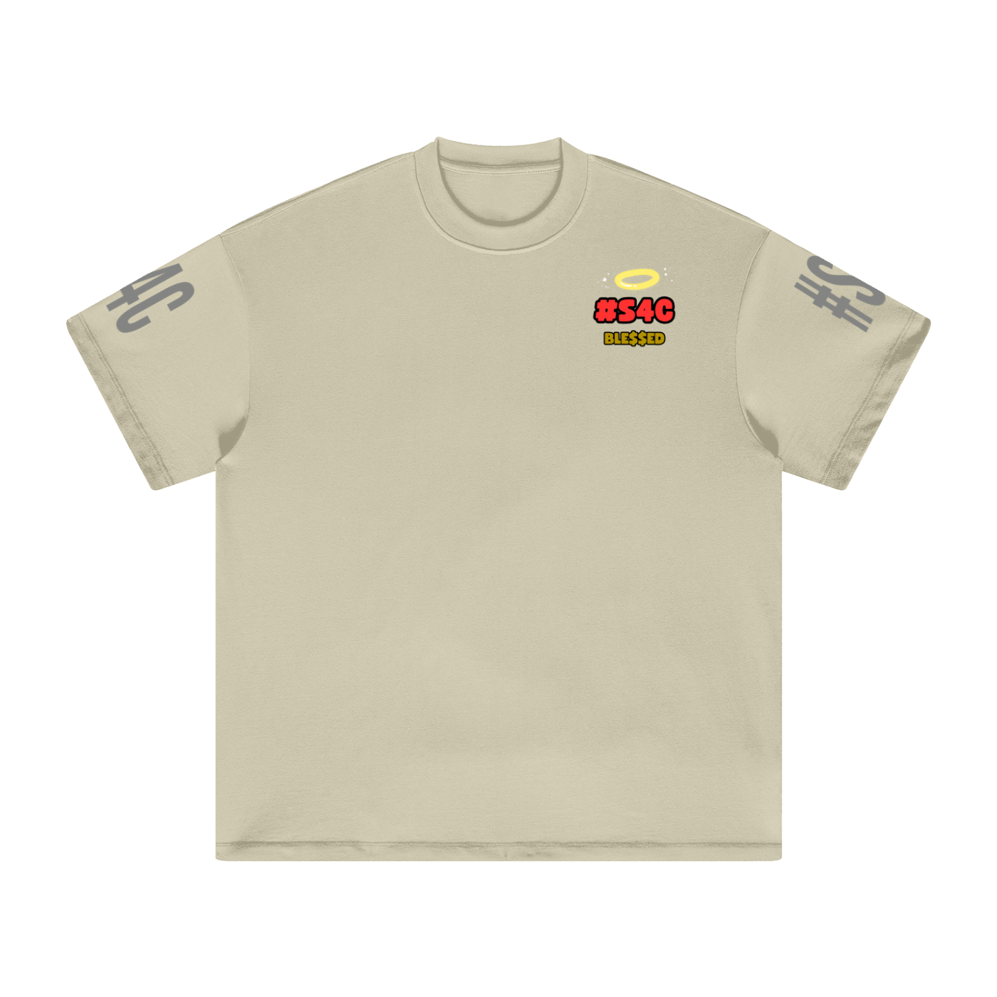 S4C ✝️ PoweredByFaith, The Movement• Heavyweight Earth Tone T-Shirt