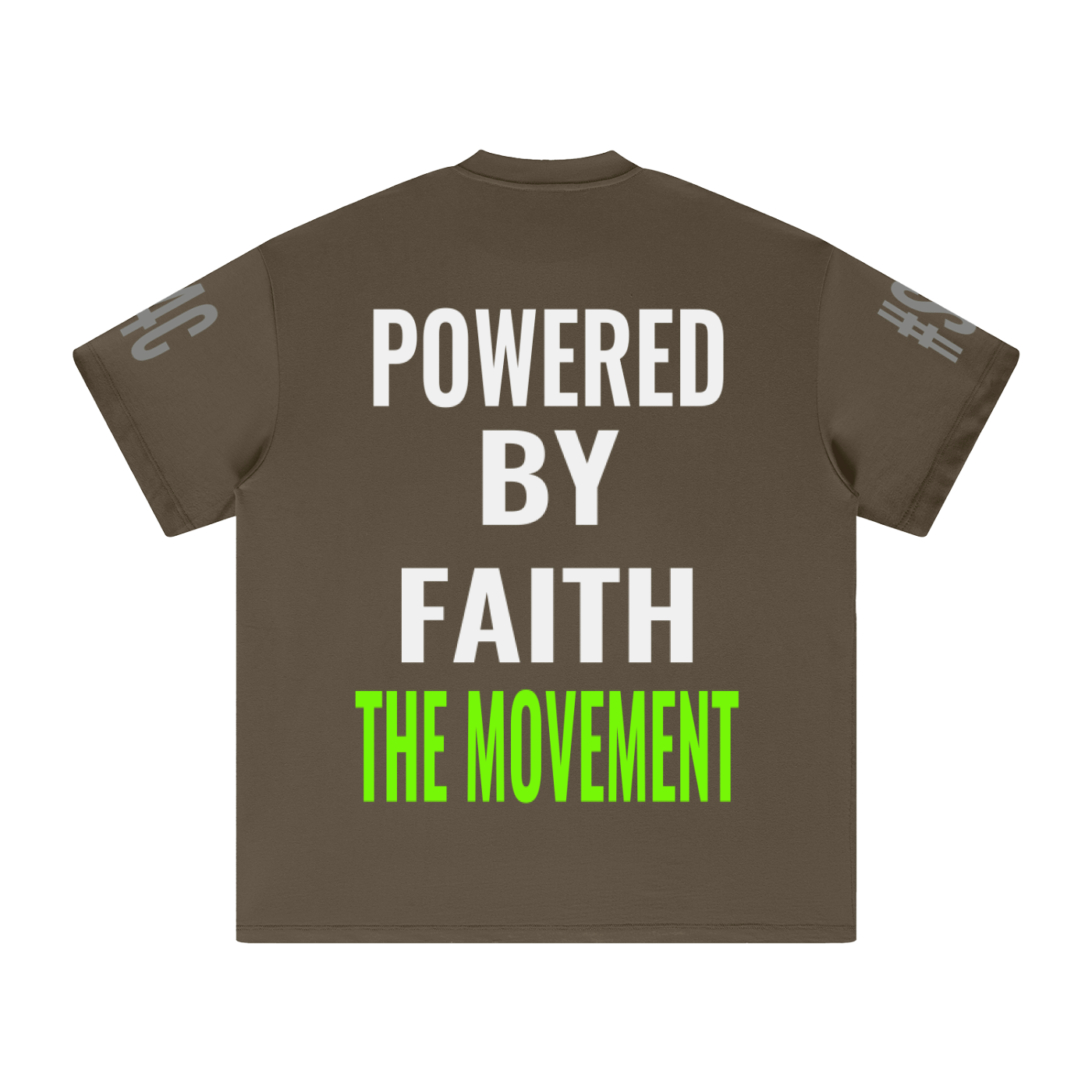 S4C ✝️ PoweredByFaith, The Movement• Heavyweight Earth Tone T-Shirt