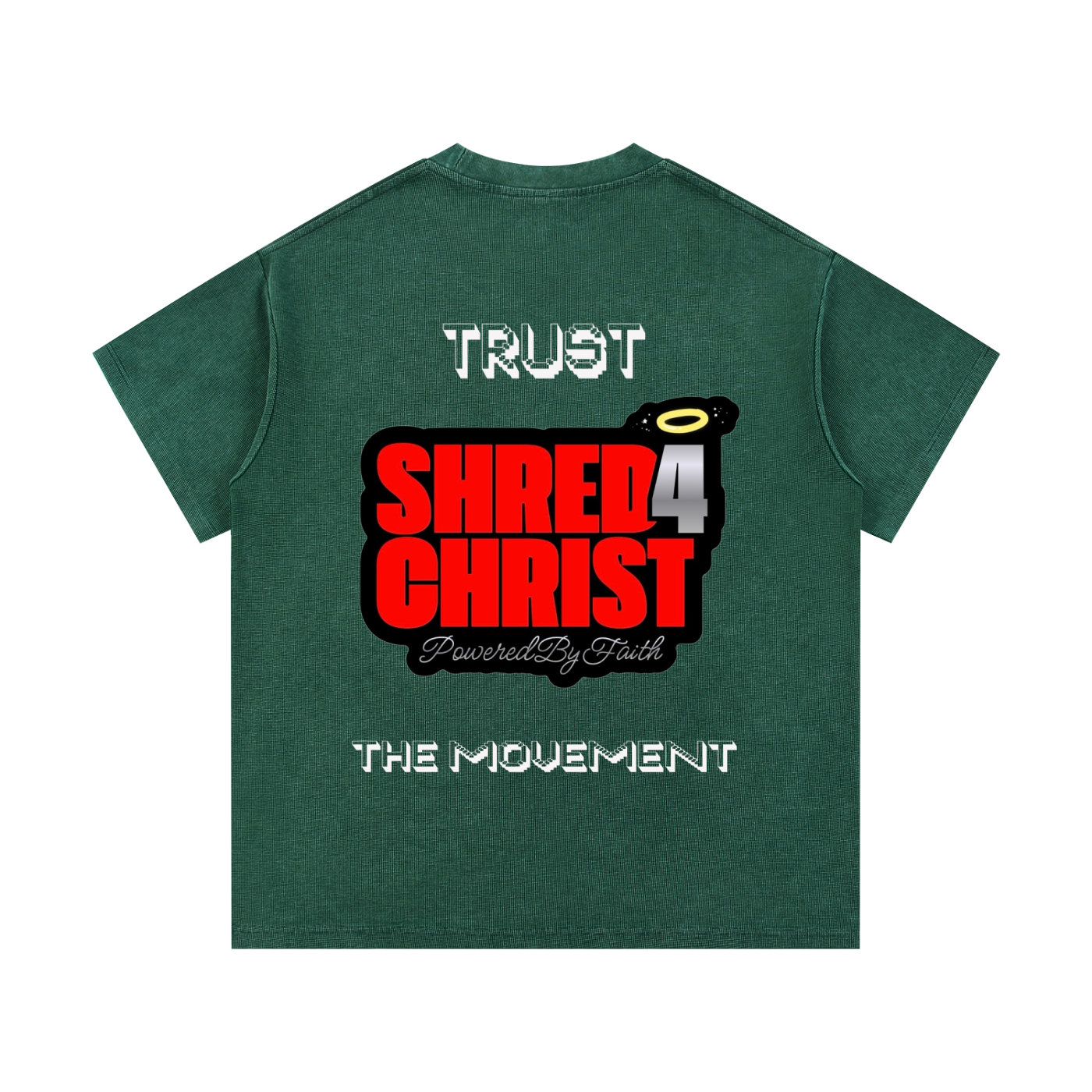 S4C Believe, Trust The Movement • Mineral Wash Waffle Knit T-Shirt