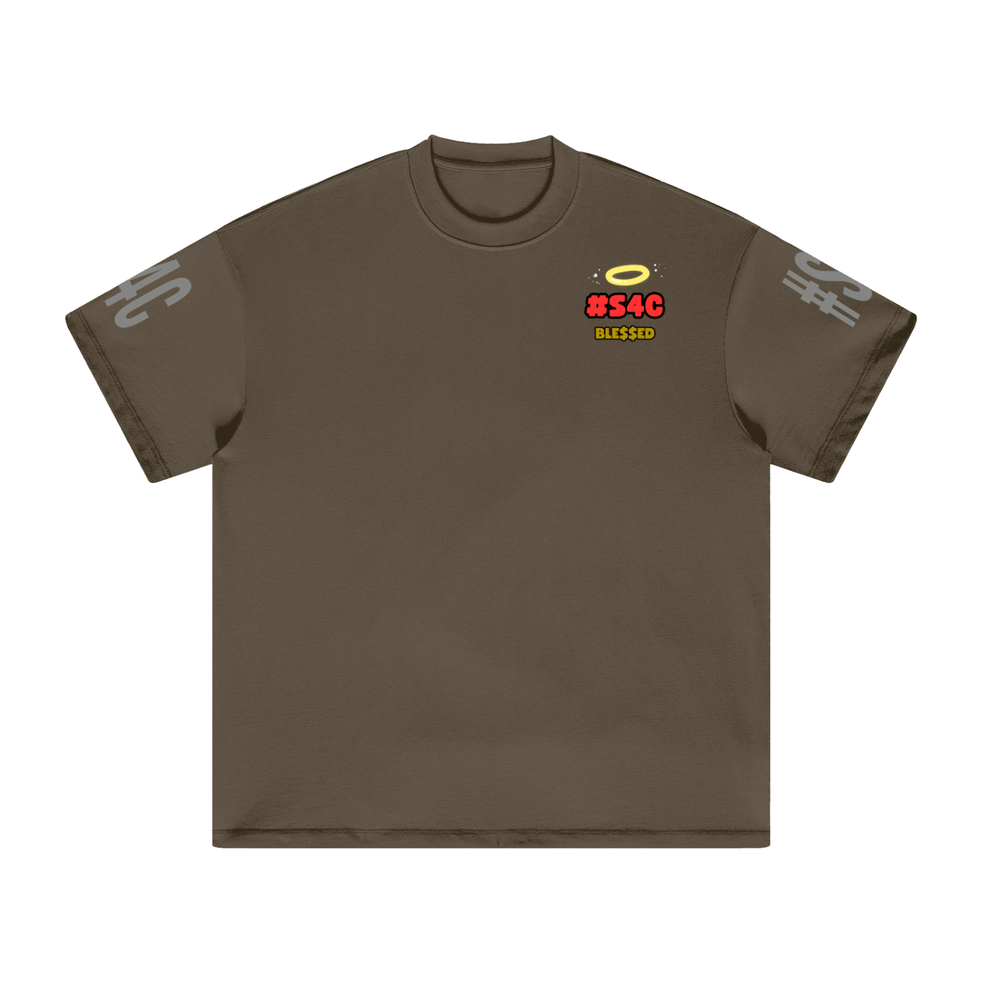 S4C ✝️ PoweredByFaith, The Movement• Heavyweight Earth Tone T-Shirt