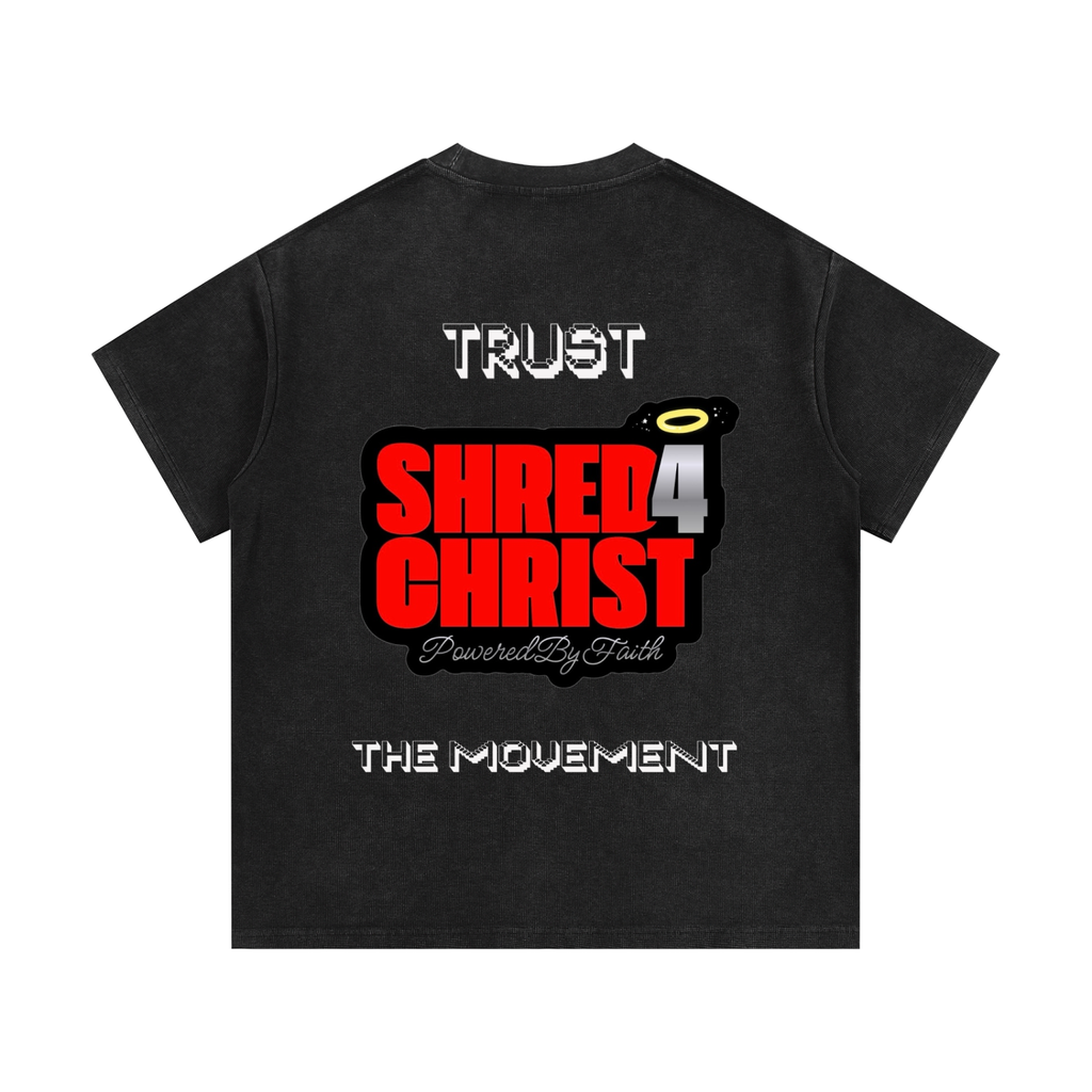 S4C Believe, Trust The Movement • Mineral Wash Waffle Knit T-Shirt
