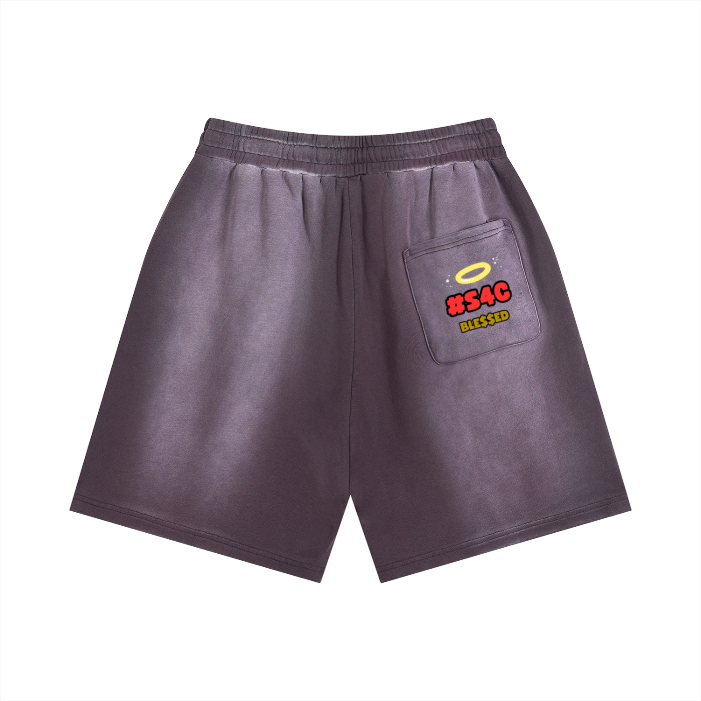 S4C ✝️ Sun Fade Distressed Shorts