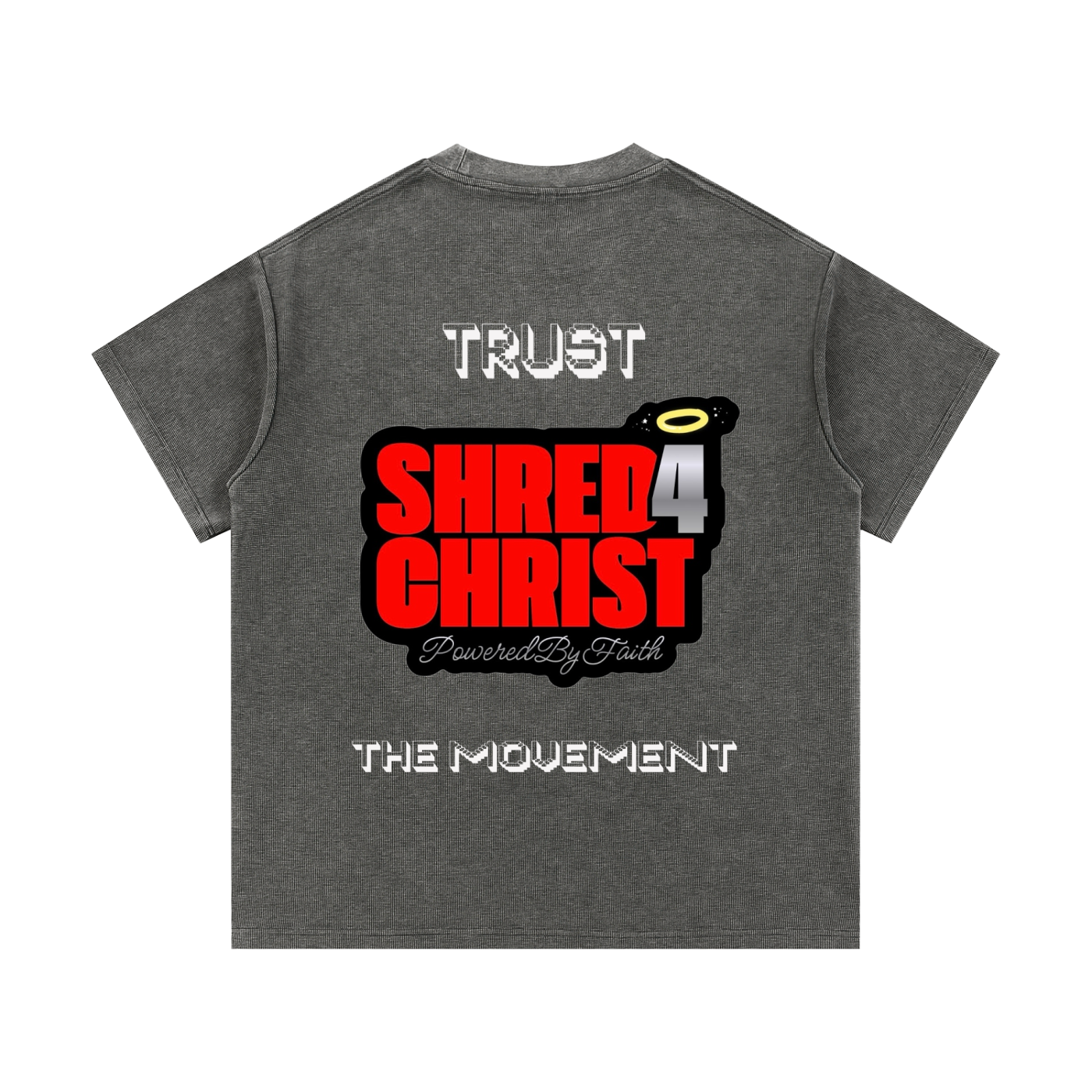 S4C Believe, Trust The Movement • Mineral Wash Waffle Knit T-Shirt