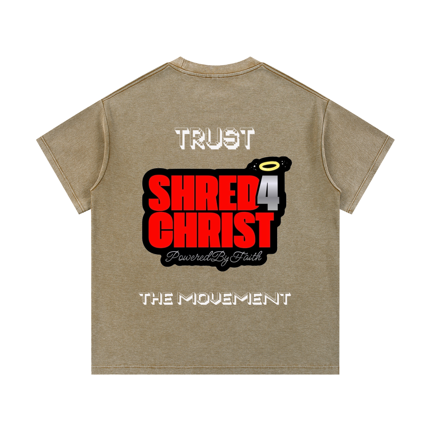 S4C Believe, Trust The Movement • Mineral Wash Waffle Knit T-Shirt