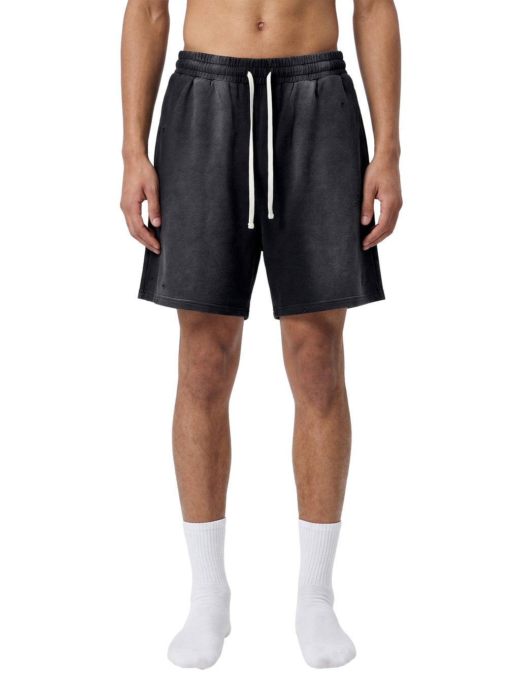 S4C ✝️ Sun Fade Distressed Shorts