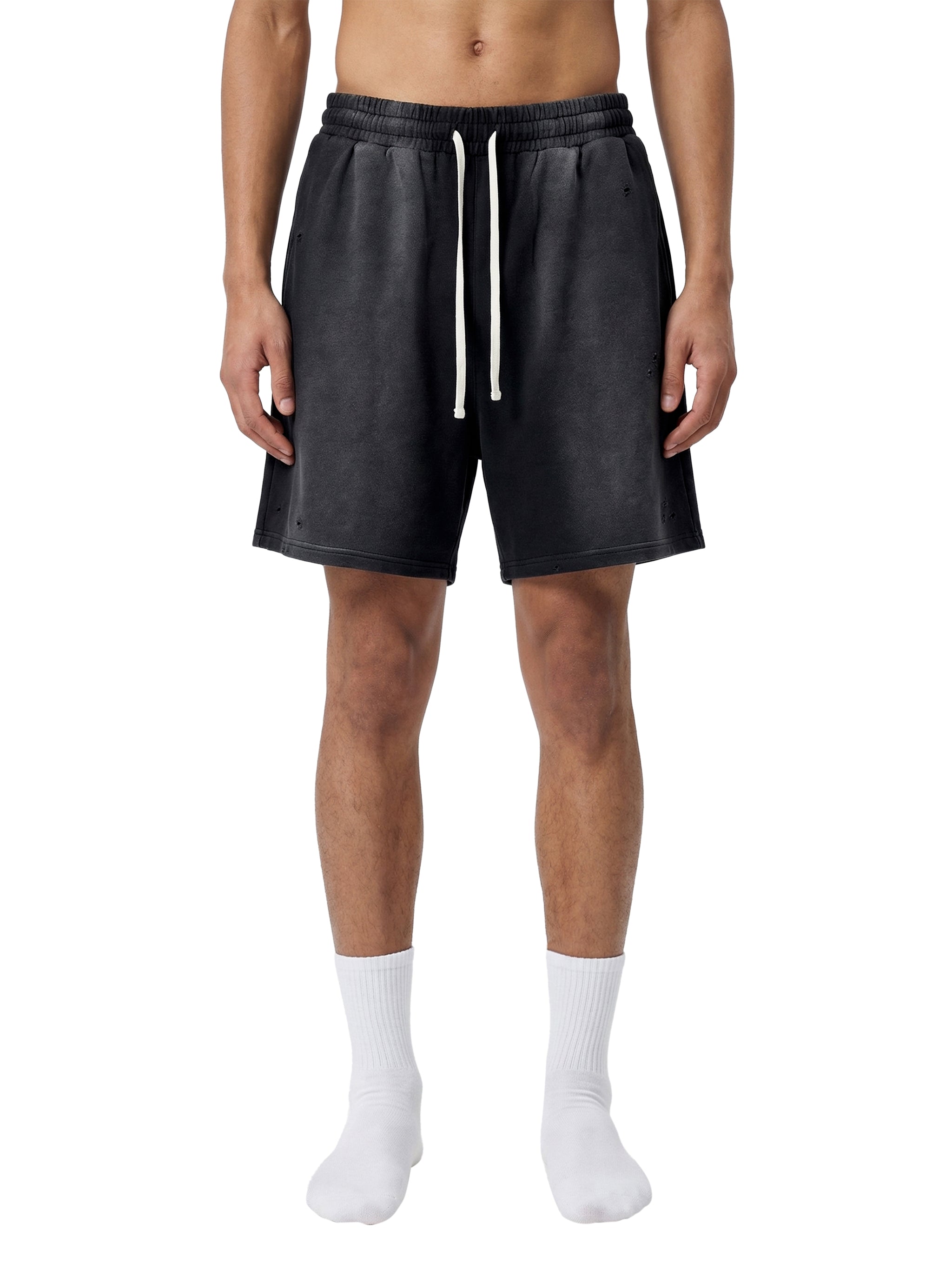 S4C ✝️ Sun Fade Distressed Shorts